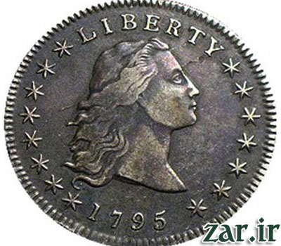 سکه دلار با موهای افشان  (Flowing Hair dollar)