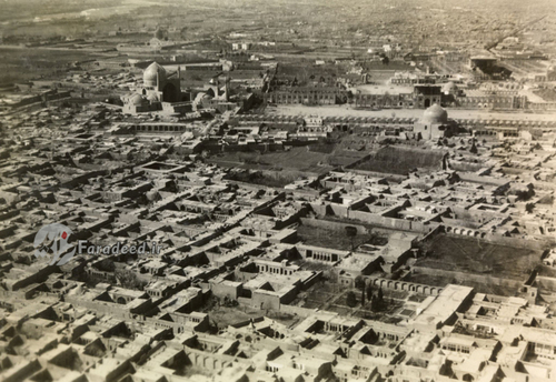 نمای هوایی از میدان نقش جهان مسجد امام و مسجد شیخ لطف الله
