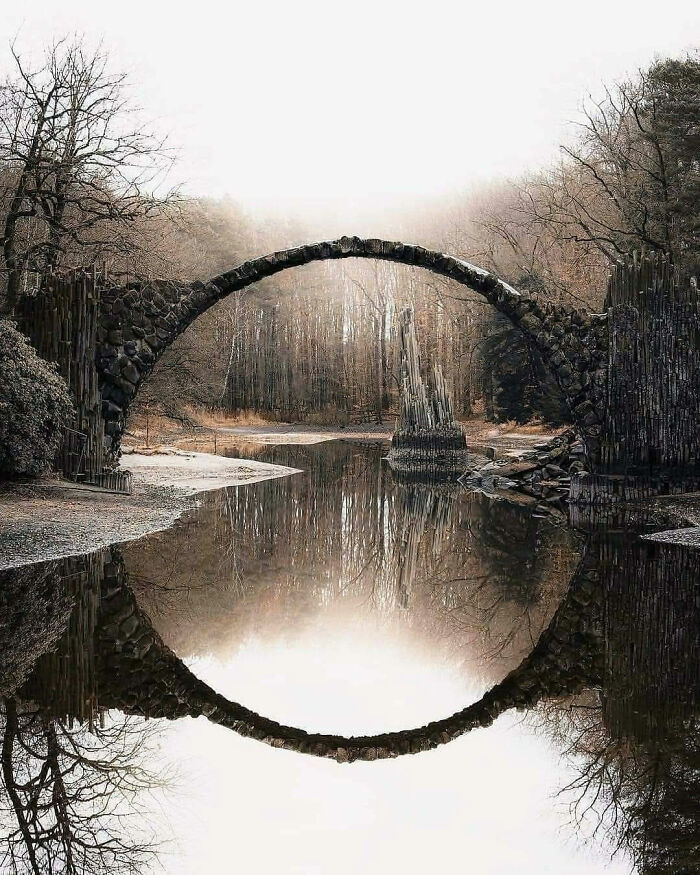 پل شیطان در منطقه کروملائو در کشور آلمان
